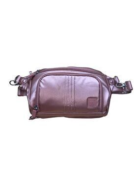 IHKWIP Women’s Rose Gold Nylon Adjustable Strap & Zipper Pockets Fanny pack